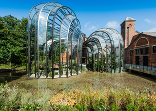 Illustration for article titled Bombay's Crazy New Distillery Looks Like It Was Inspired By Its Bottles